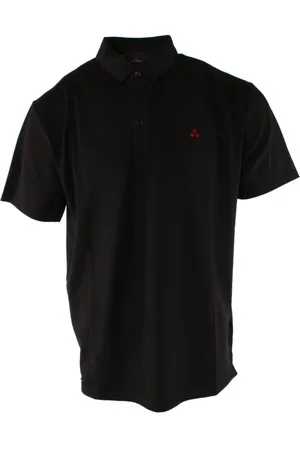 Peuterey Top, Herre, Sort, XL, Bomuld, Polo Shirt med Silkeblanding