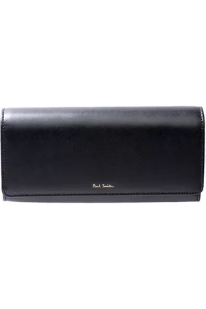 Paul Smith Tilbehør, Dame, Sort, ONE SIZE, Læder, Sortstribet Trifold Wallet