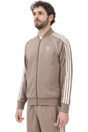 adidas Sweathshirts & Hoodies, Herre, Brun, S, Bomuld, Klassisk Zip Sweater