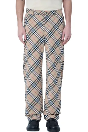 Burberry Bukser, Herre, , M, Linned, Ternede linnedbukser