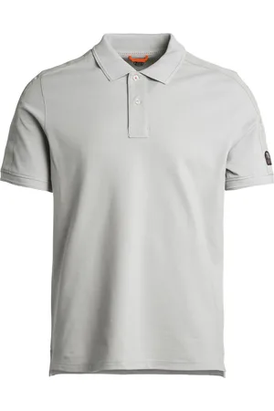Parajumpers Top, Herre, Hvid, XL, Bomuld, Space Polo Lysegrå Poloshirt
