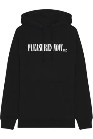 Pleasures Sweathshirts & Hoodies, Herre, Sort, XL, Bomuld, Hoodie med snor og brysttryk