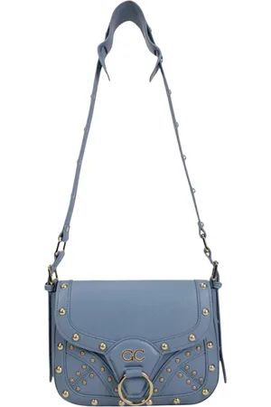 Gio Cellini Taske, Dame, Blå, ONE SIZE, Læder, Blå Eco-læder Crossbody Mini Taske