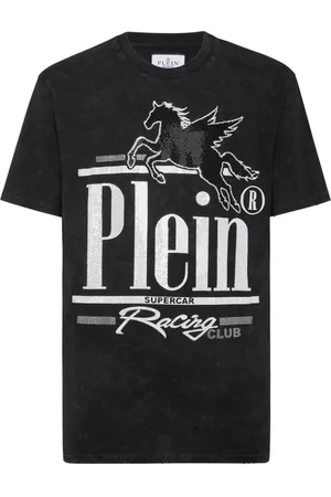Philipp Plein Top, Herre, Sort, L, Bomuld, Casual bomulds T-shirt
