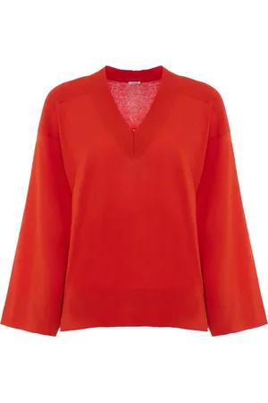 Malo Strik, Dame, Rød, S, E2901 Scoop Neck Top