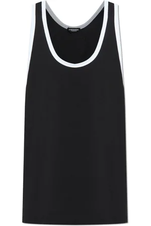 Dsquared2 Top, Herre, Sort, XL, Bomuld, Ærmeløs T-shirt