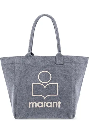 Isabel Marant Taske, Dame, Grå, ONE SIZE, Uld, Broderet Canvas Skuldertaske