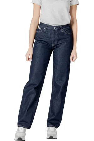 Calvin Klein Jeans, Dame, Blå, W29, Bomuld, Vintage Loose Fit Wide-Leg Jeans