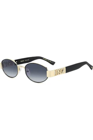 Dsquared2 Tilbehør, Herre, Gul, 53 MM, Uld, Stilfulde solbriller i sort nuance