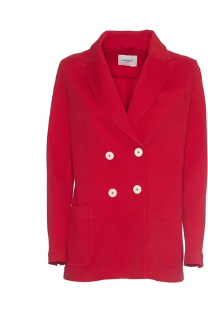 Circolo Jakke, Dame, Rød, L, Bomuld, Tomat Dobbeltbrystet Blazer