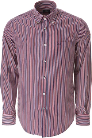 Paul & Shark Skjorte, Herre, Flerfarvet, 4XL, Casual Skjorte