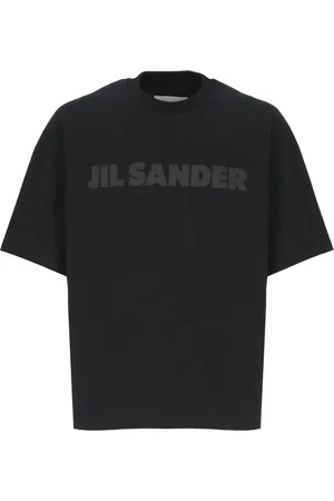 Jil Sander Top, Herre, Sort, S, Bomuld, Logo print T-shirt