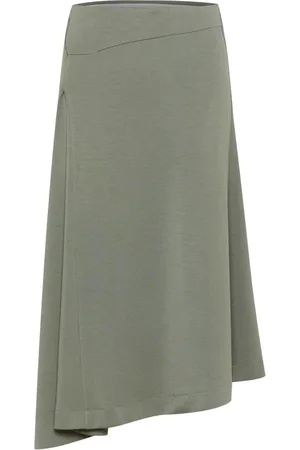 INWEAR Nederdel, Dame, Grøn, L, Asymmetrisk Grøn Nederdel