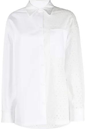 Kenzo Bluser & Skjorter, Dame, Hvid, S, Naturhvid Skjorte