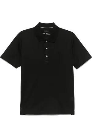 Paul & Shark Top, Herre, Sort, M, Bomuld, Klassisk bomulds polo shirt Made in Italy
