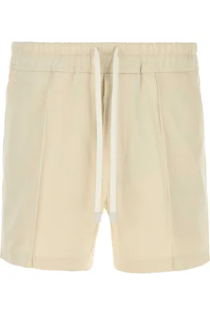 Tom Ford Shorts, Herre, , W33, Satin, Elfenbensfarvede Satin Bermuda Shorts