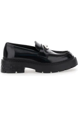 Jimmy Choo Sko, Dame, Sort, 40 EU, Læder, Marlow Diamond/F Loafers