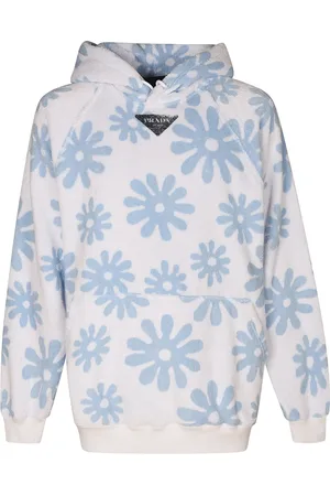 Prada Sweathshirts & Hoodies, Herre, Blå, M, Uld, Clear Hættetrøje