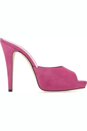 PARIS TEXAS Sko, Dame, Lyserød, 35 EU, Suede, Fuchsia Suede Monica Mules