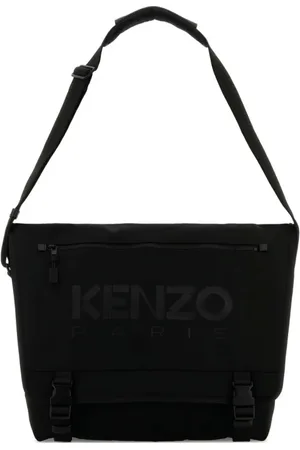 Kenzo Taske, Dame, Sort, ONE SIZE, Uld, Stilfuld Messenger Taske