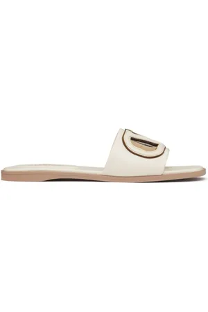 VALENTINO GARAVANI Sko, Dame, , 37 EU, Tyl, Ivory Sandaler VLogo Signatur Slip-On Style