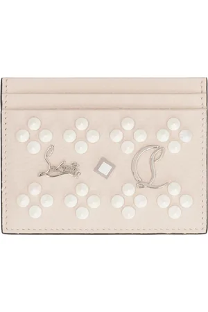 Christian Louboutin Tilbehør, Dame, , ONE SIZE, Læder, Kortholder i læder med nitter
