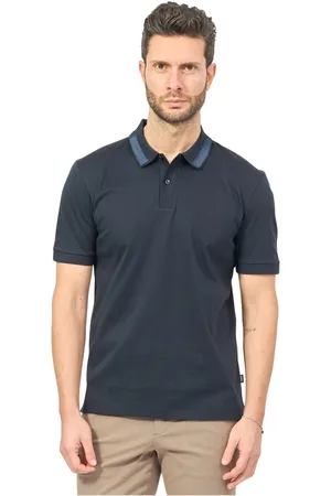 HUGO BOSS Top, Herre, Blå, S, Bomuld, Phillipson Polo Shirt