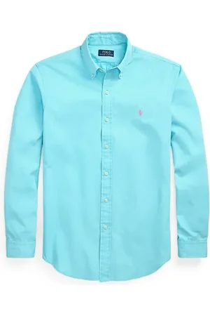 Ralph Lauren Skjorte, Herre, Blå, S, Afslappet Skjorte