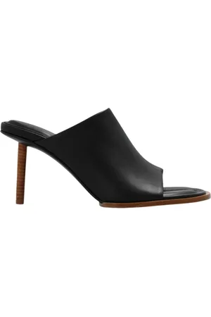 Jacquemus Sko, Dame, Sort, 39 EU, Læder, Rond Carre Hælede Mules