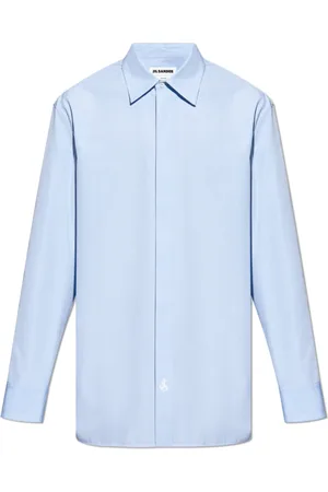 Jil Sander Skjorte, Herre, Blå, 2XL, Bomuld, Monday A.m. Shirt