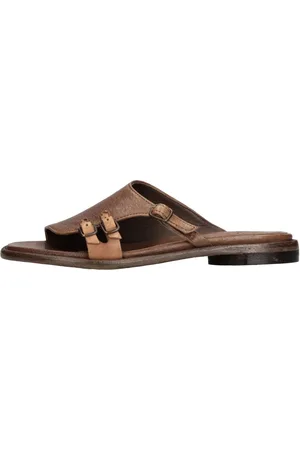 HUNDRED 100 Sko, Dame, Brun, 37 EU, Læder, Sandalbrun