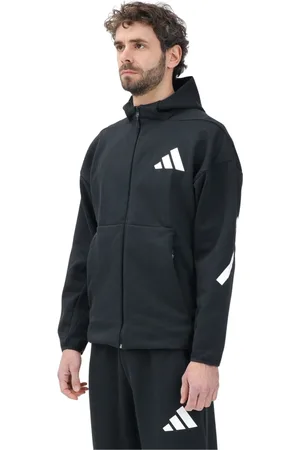 adidas Sweathshirts & Hoodies, Herre, Sort, S, Sort Zip Sweater Z.n.e. Stil