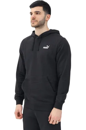 PUMA Sweathshirts & Hoodies, Herre, Sort, L, Bomuld, Sort hættetrøje Essentials sweater
