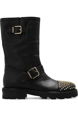 Jimmy Choo Sko, Dame, Sort, 36 EU, Uld, Biker II Ankelstøvler