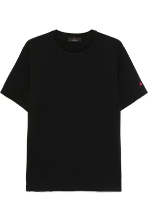 Peuterey Top, Herre, Sort, M, Bomuld, Sort Crew Neck T-shirt