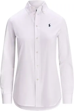 Ralph Lauren Bluser & Skjorter, Dame, Hvid, 2XS, Afslappet Skjorte
