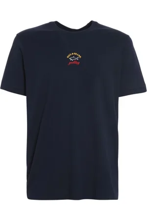 Paul & Shark Top, Herre, Blå, M, Bomuld, Klassisk T-shirt