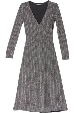 Karl Lagerfeld Kjole, Dame, Sort, L, Jersey Rhinestone Kjole