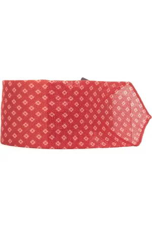 Kiton Tilbehør, Herre, Rød, ONE SIZE, Luksuriøst silkeslips