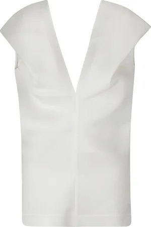 Khaite Top, Dame, Hvid, M, V-Neck Top