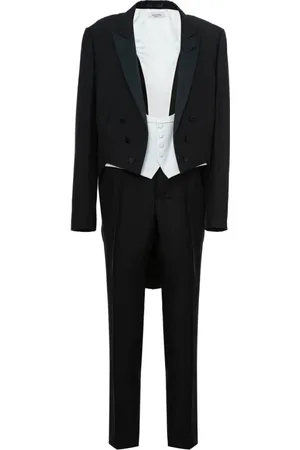VALENTINO GARAVANI Jakkesæt, Herre, Sort, 3XL, Single Breasted Suit Sæt