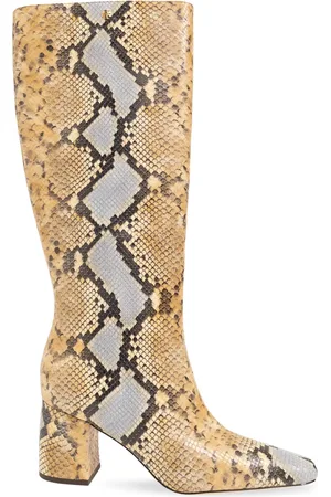Tory Burch Sko, Dame, , 35 1/2 EU, Uld, Høje Banana Prægede Hæle Støvler