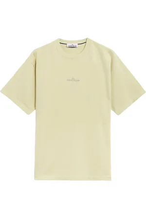 Stone Island Top, Herre, Grøn, 2XL, Bomuld, Faded Logo T-shirt i Pistacie