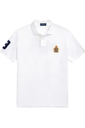 Ralph Lauren Top, Herre, Hvid, XL, Bomuld, Kortærmet Polo Shirt