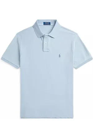 Ralph Lauren Top, Herre, Blå, M, Bomuld, Blå Polo Skjorte med Pony Logo