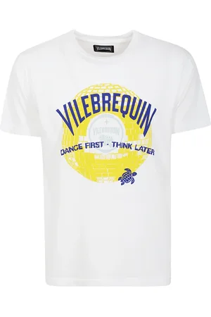 Vilebrequin Top, Herre, Hvid, L, Bomuld, Bomuld T-shirt med fortrykt motiv