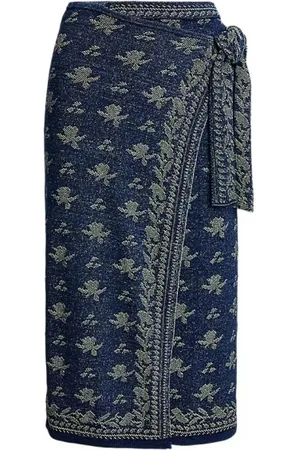 Ralph Lauren Nederdel, Dame, Blå, XS, Nederdel i trendy stil