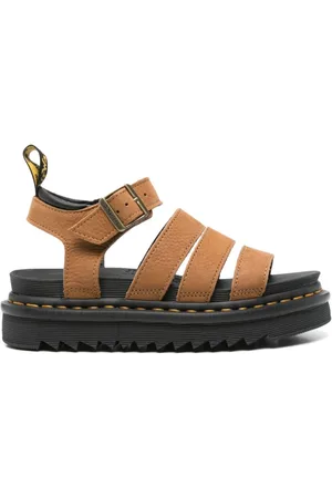 Dr. Martens Sko, Dame, Brun, 37 EU, Brun Sandaler til Mænd og Kvinder