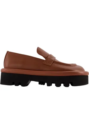J.W.Anderson Sko, Dame, Brun, 37 EU, Læder, Bumper Chunky Flats