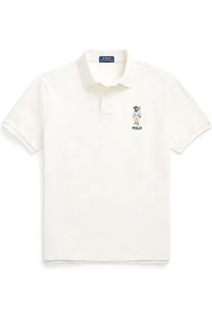 Ralph Lauren Top, Herre, Hvid, 2XL, Bomuld, Afslappet bomuldst-shirt